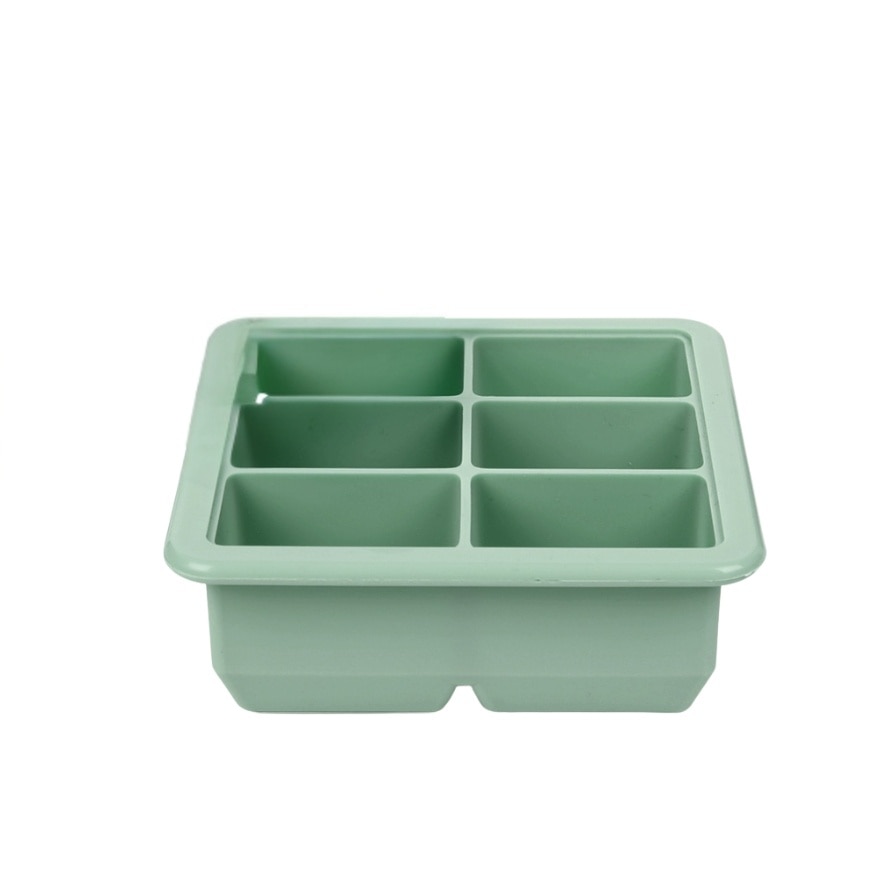 Haakaa Baby Food And Breast Milk Freezer Tray - 6 compartments Pea Green