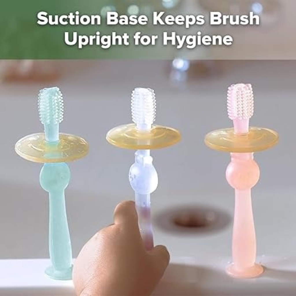 Haakaa 360° Silicone Toothbrush - Clear