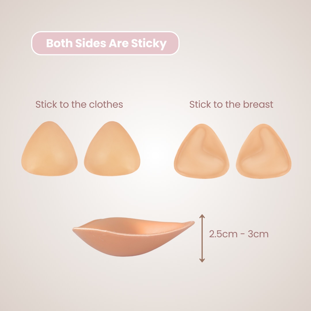 Double-Sided Adhesive Nude Bra Size D