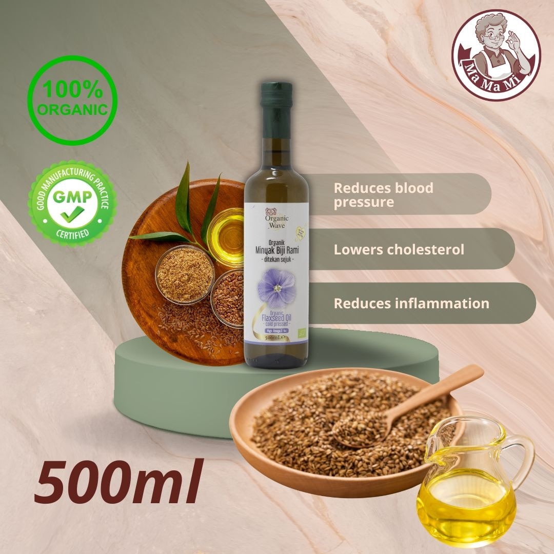 Mamami Organic Wave Organic Flaxseed Oil 500ml