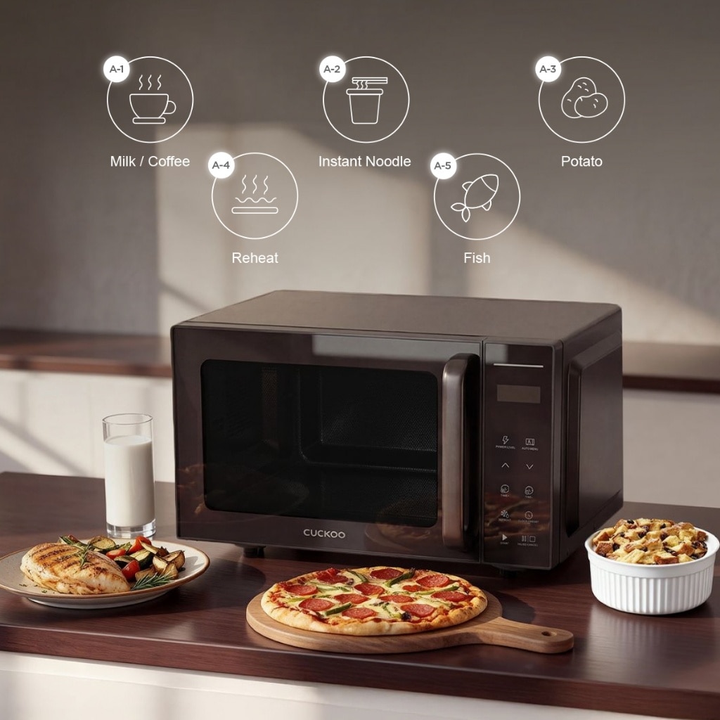 CUCKOO 20L FlatX Microwave Oven-CMW-QF2010EB