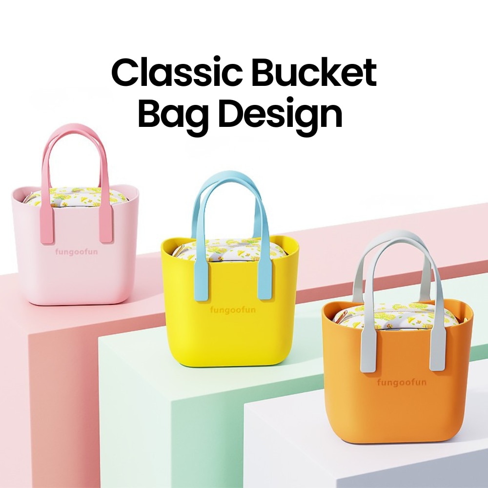 FUNGOOFUN Strolling Bag - Pink + Inner Pouch