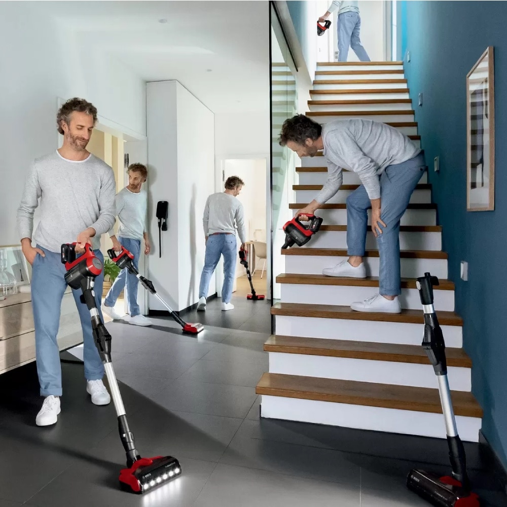 Bosch Unlimited 7 ProAnimal Red Rechargeable Vacuum Cleaner BBS711ANM