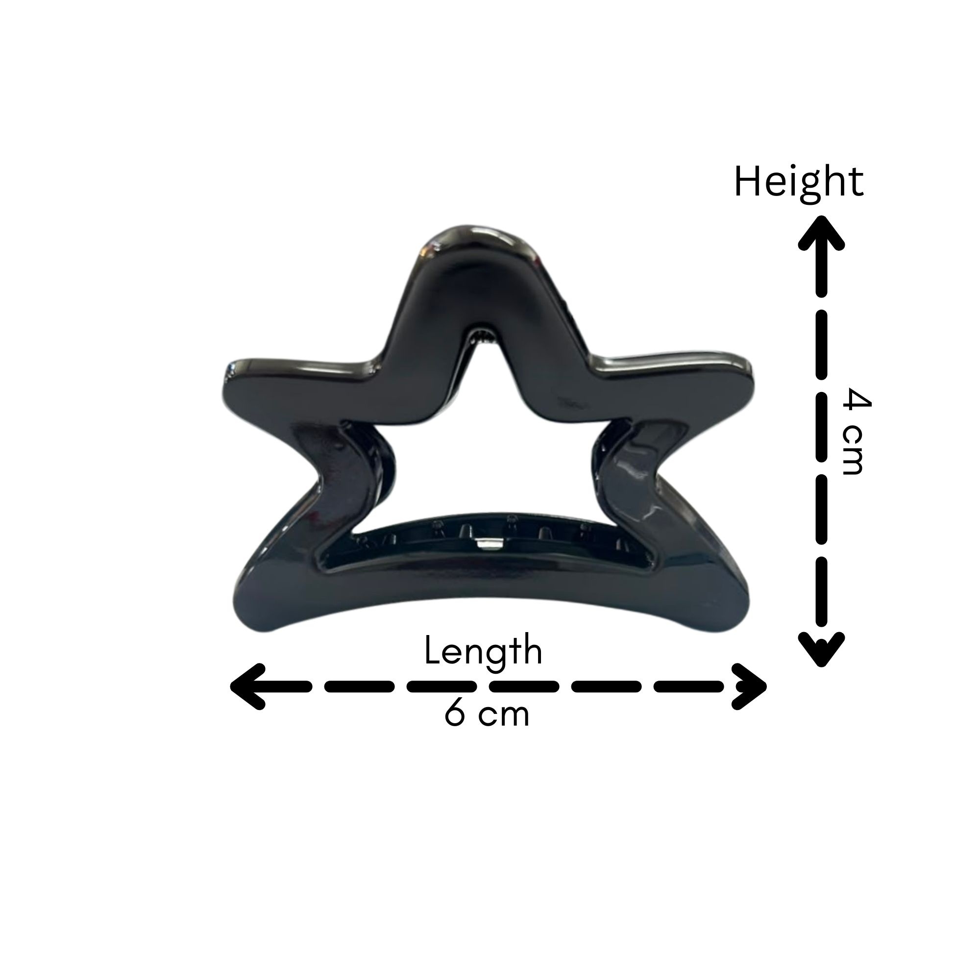 AJC-0434 HAIR CLAW STAR 6CM