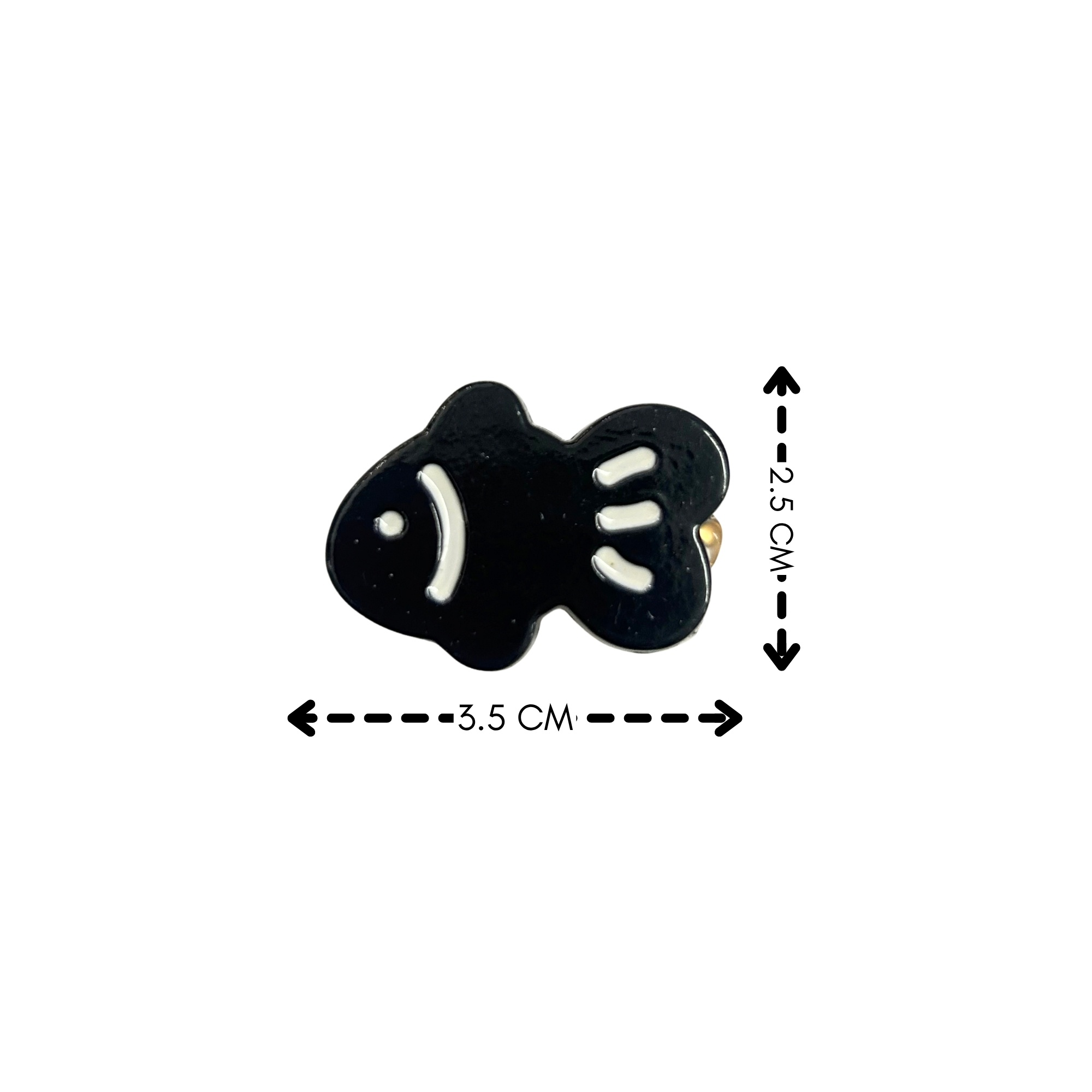 EK0037 SMALL FISH HAIR CLIP 4PCS 3.5CM image