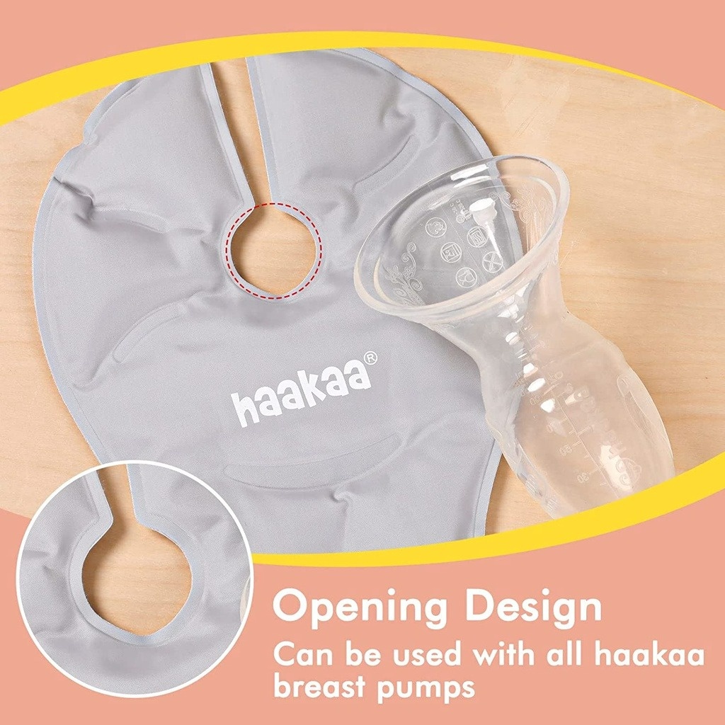 Haakaa Hot & Cold Reusable Breast Compression Pads - Suva Grey