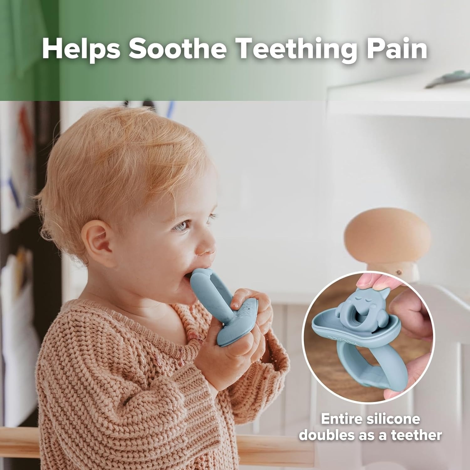 Haakaa Chilly Monster Ice Pop Mould Set - Sky Blue + Mustard