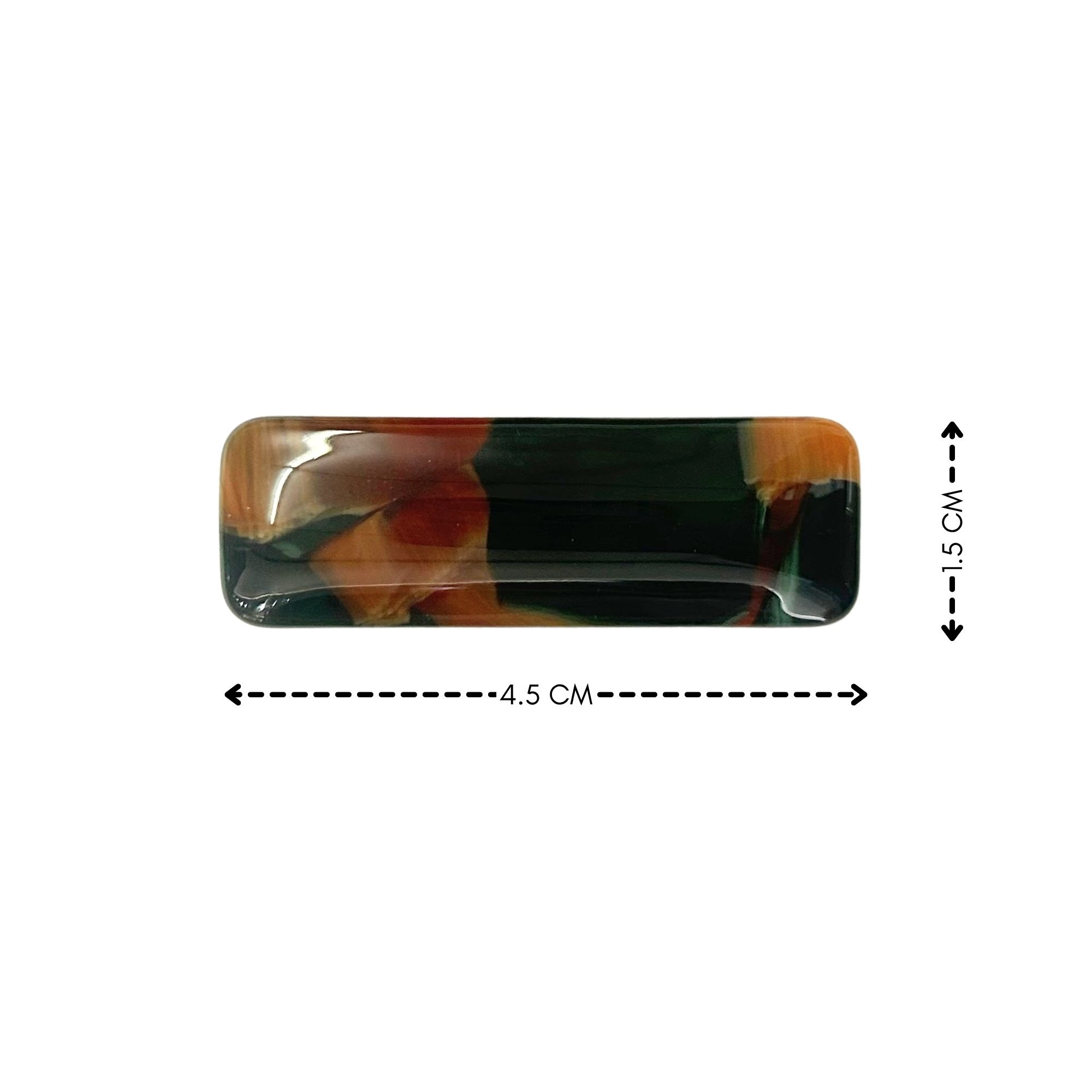 #EA0036 RECTANGULAR GEMSTONE TUMBLED 2PCS 4.5CM image