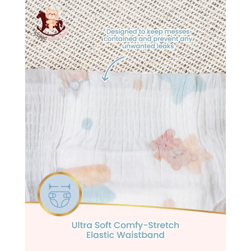 Ultrasoft Day & Night Baby Diapers - Tape M 52pcs