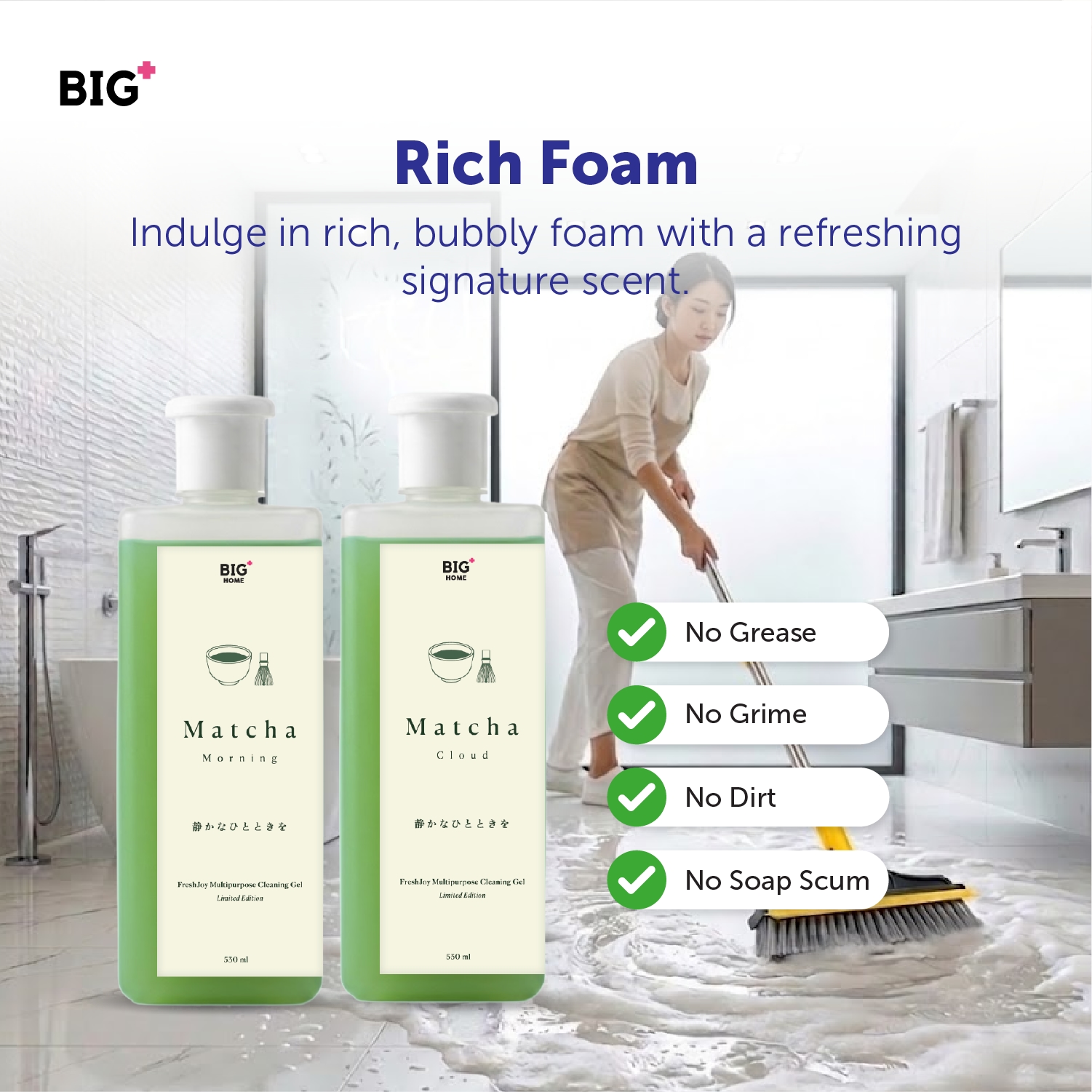 FreshJoy Matcha Multi-Purpose Cleaning Gel (530g) - Gift Set image
