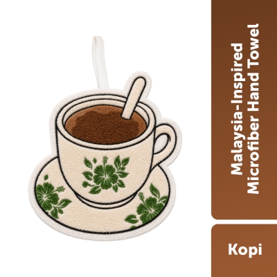 BIG+ - Malaysia-Inspired Microfiber Hand Towel - Kopi image