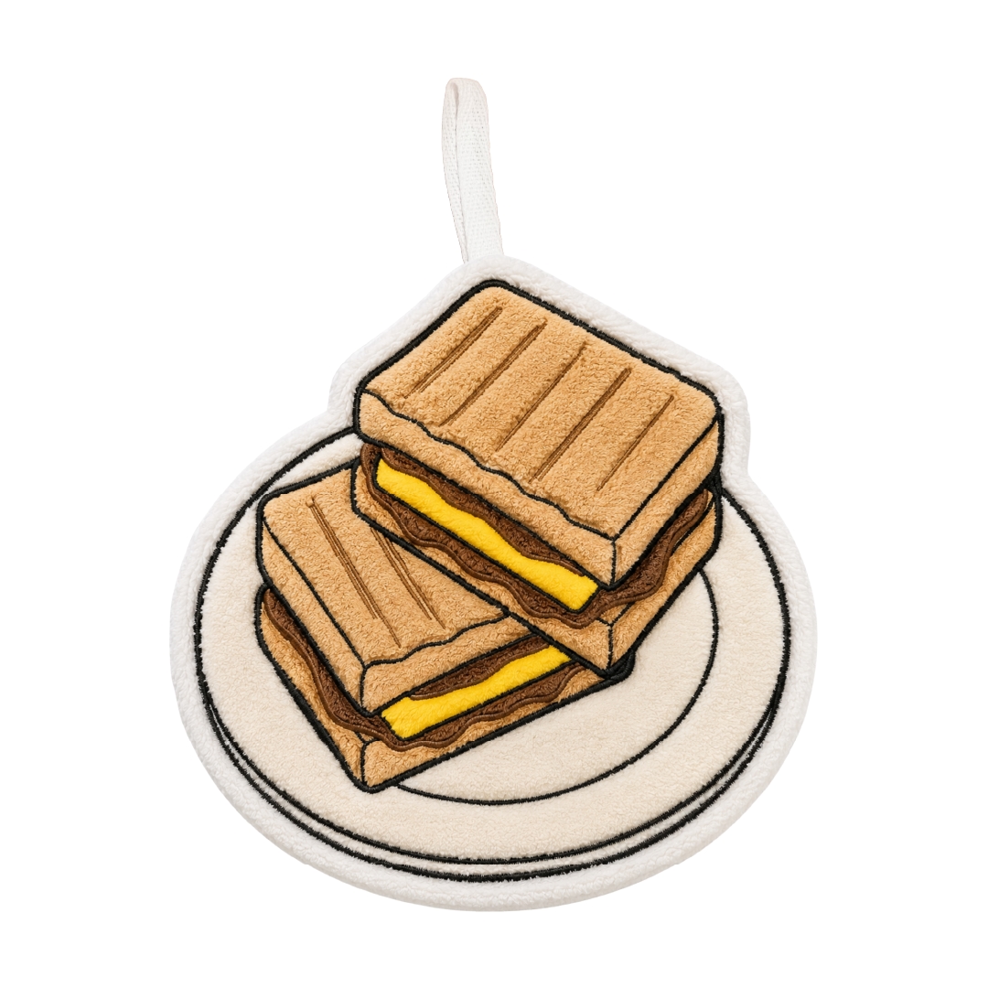 Malaysia-Inspired Microfiber Hand Towel - Roti Bakar image