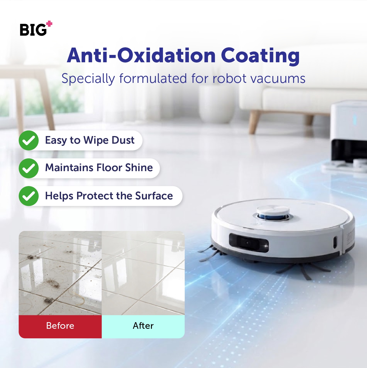 Robot Vacuum Floor Cleaner (500ml) - Ocean image