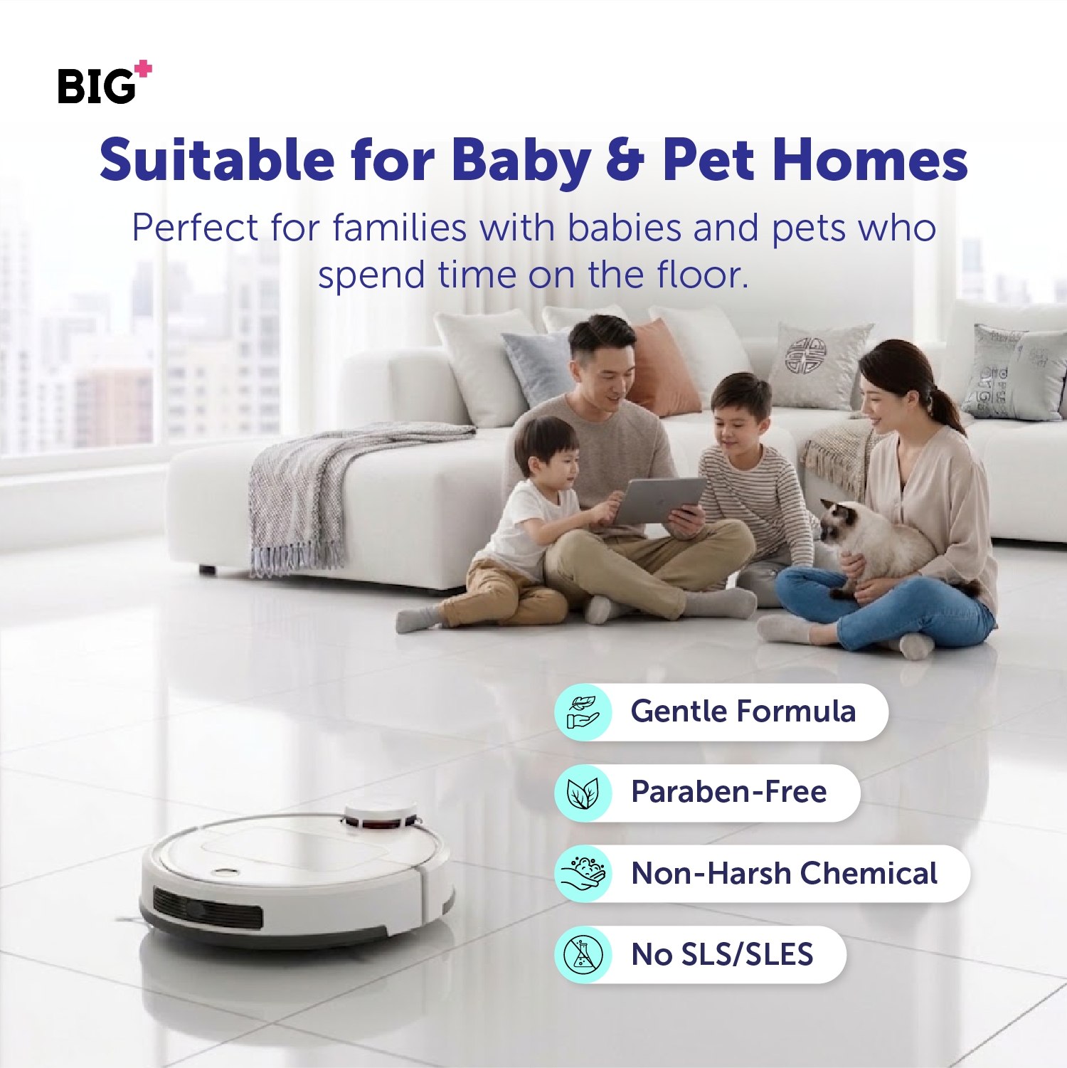 Robot Vacuum Floor Cleaner (500ml) - Ocean image