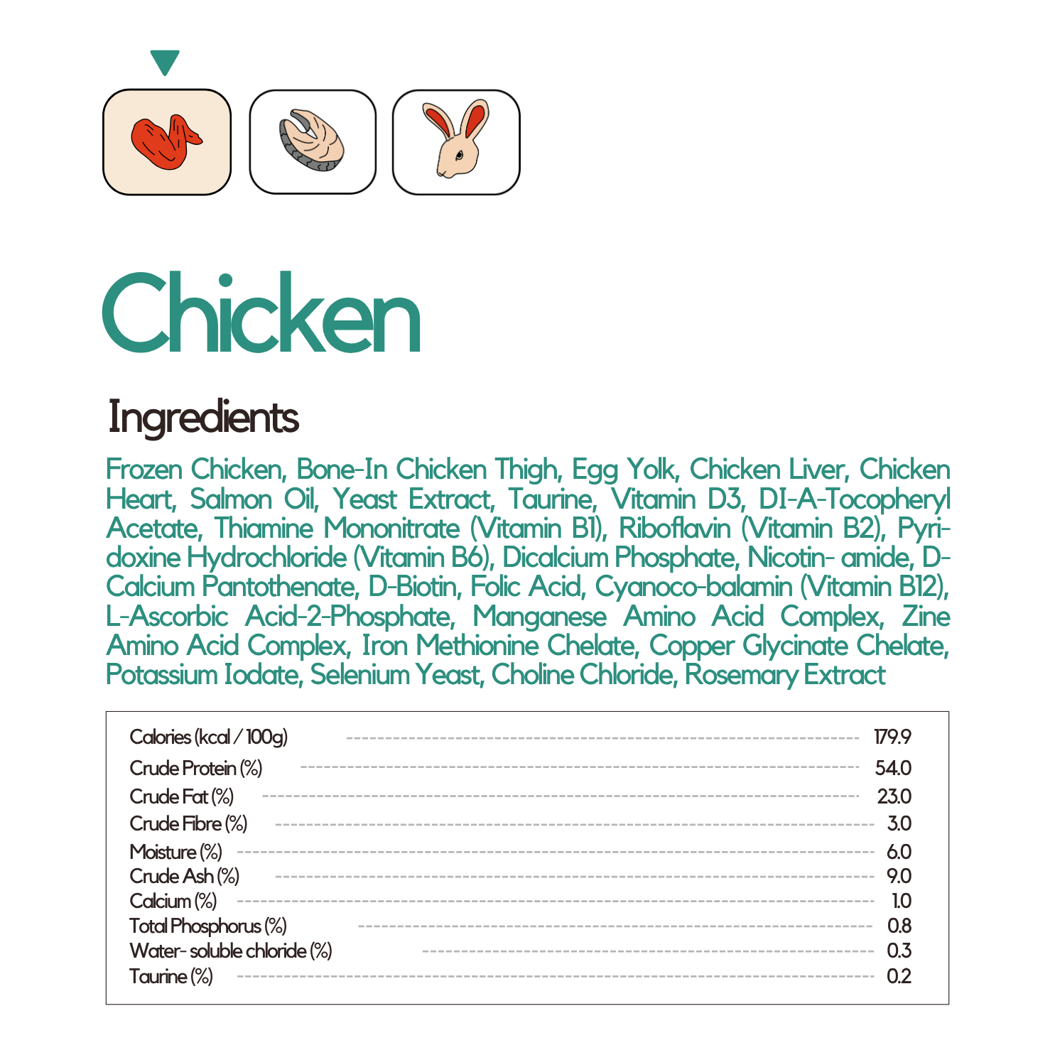 Freeze-Dried Protein Kibbles Chicken 250g