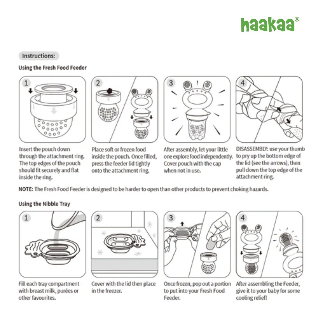 Fresh Food Feeder Teether - Freeze-N-Feed Mini Combo - Sky Blue