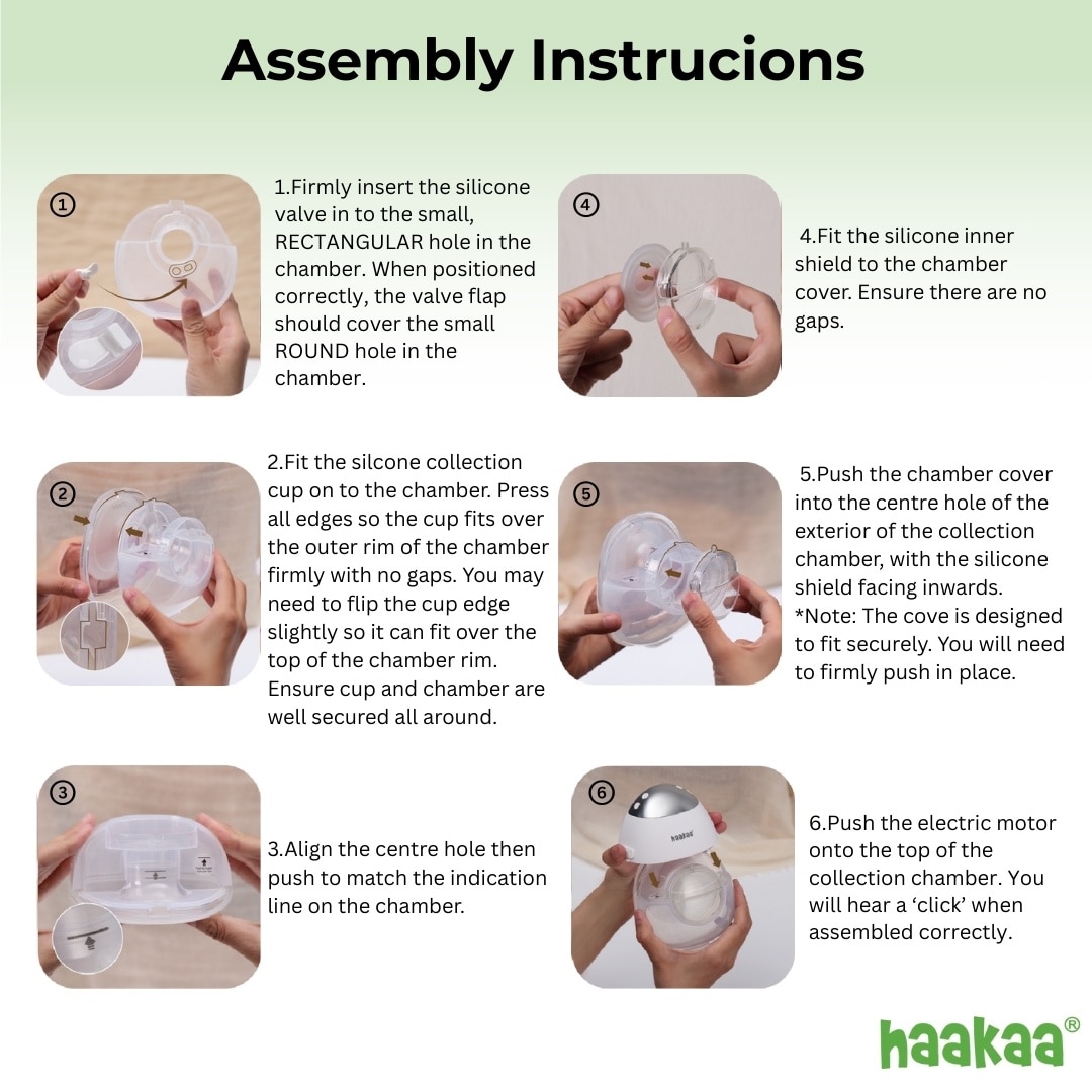 Haakaa 2pcs E-Ladybug Wearable Electric Breast Pump - Standard Edition