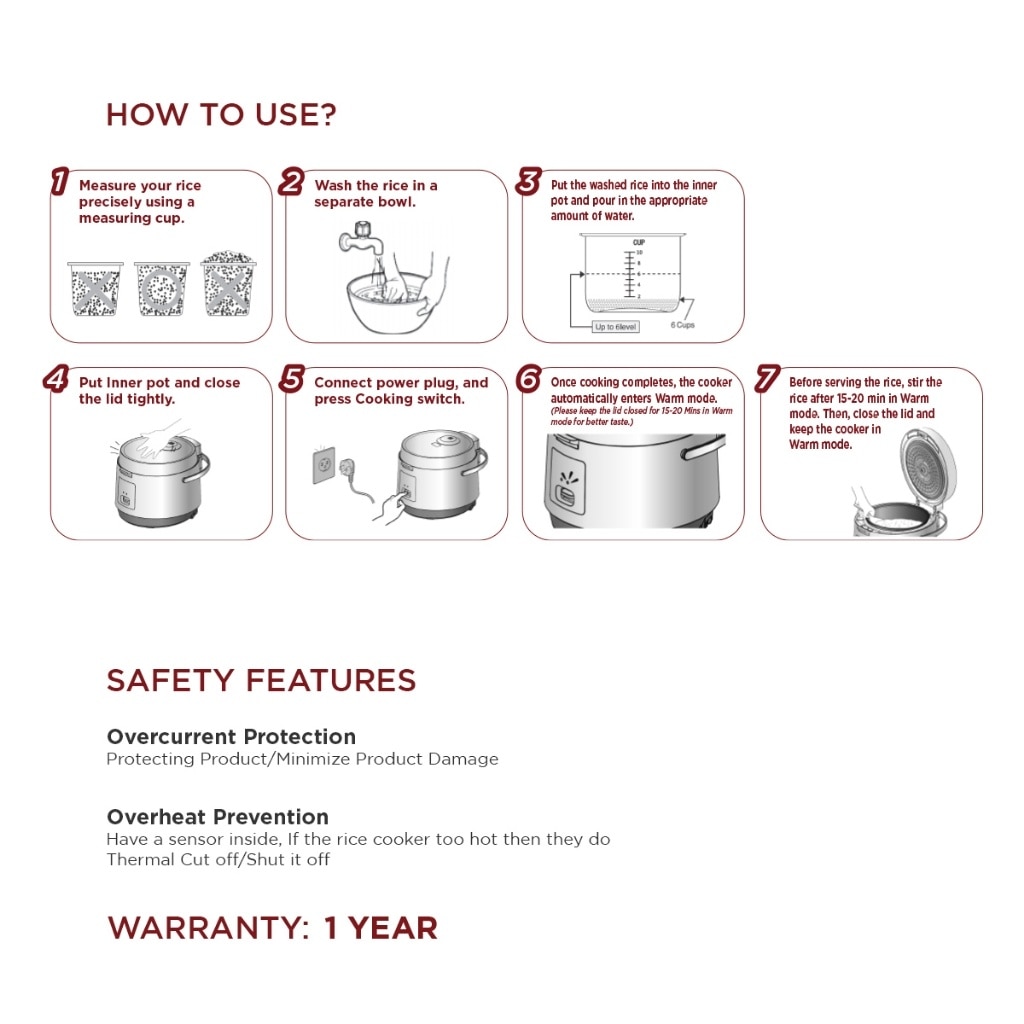 CUCKOO 10-Function Multi-Cooker (6 Cup/1.08L)-CR-0685FW