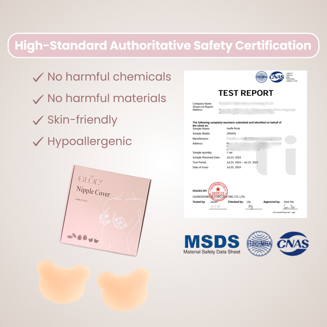 Panda Nipple Cover 1s (With Glue) (C-E Cup)