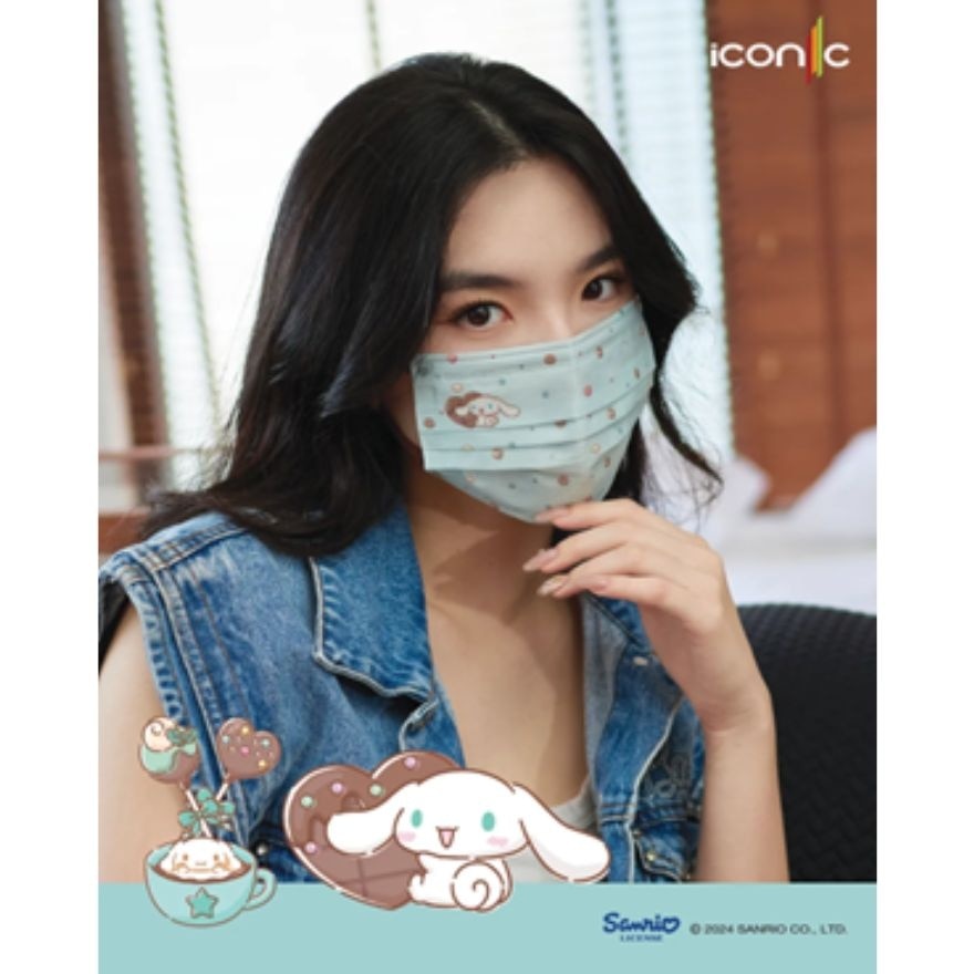 [Adult - Premium+] 4-Ply Sanrio Cinnamoroll I Love Choco Medical Face Mask (30pcs)