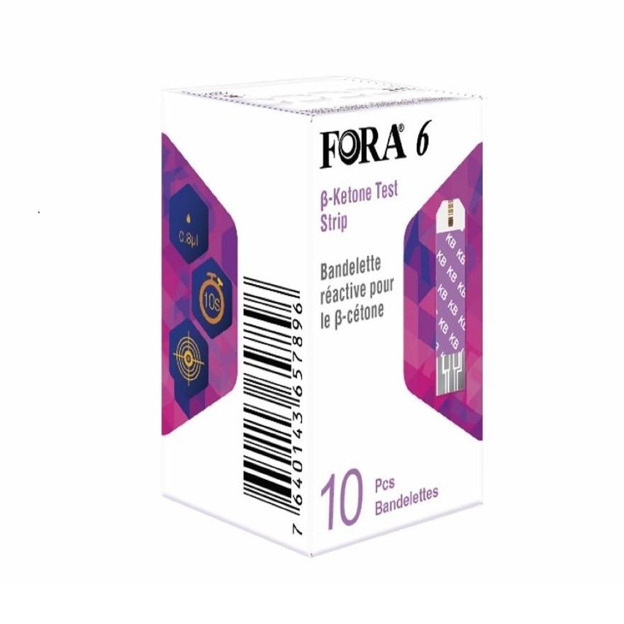 FORA 6 Gold Strip For b-ketone, 10 pcs/foil/box
