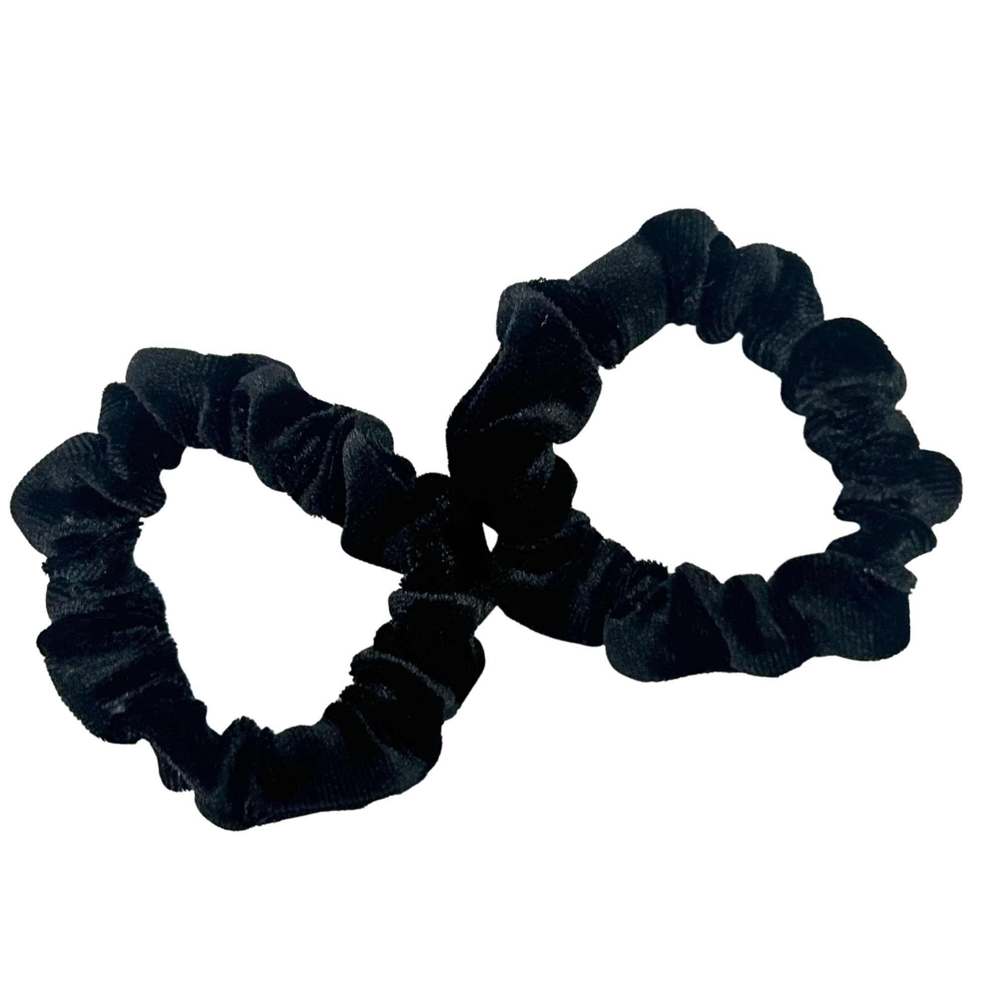 #0216 PONYTAIL BLACK 7CM 2PCS