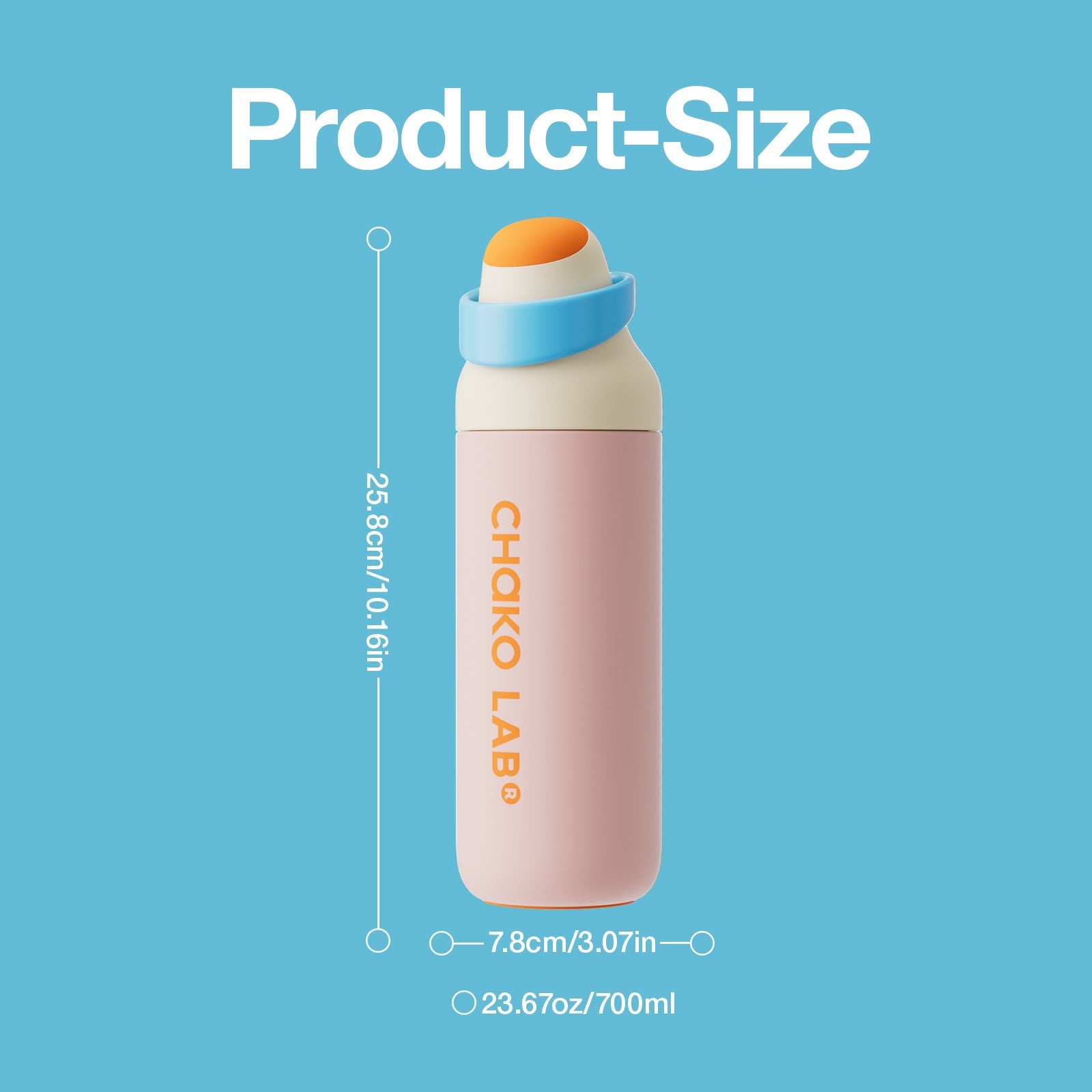 Chako Lab KaDa Cup 700ml (700ml) - Baby Pink image