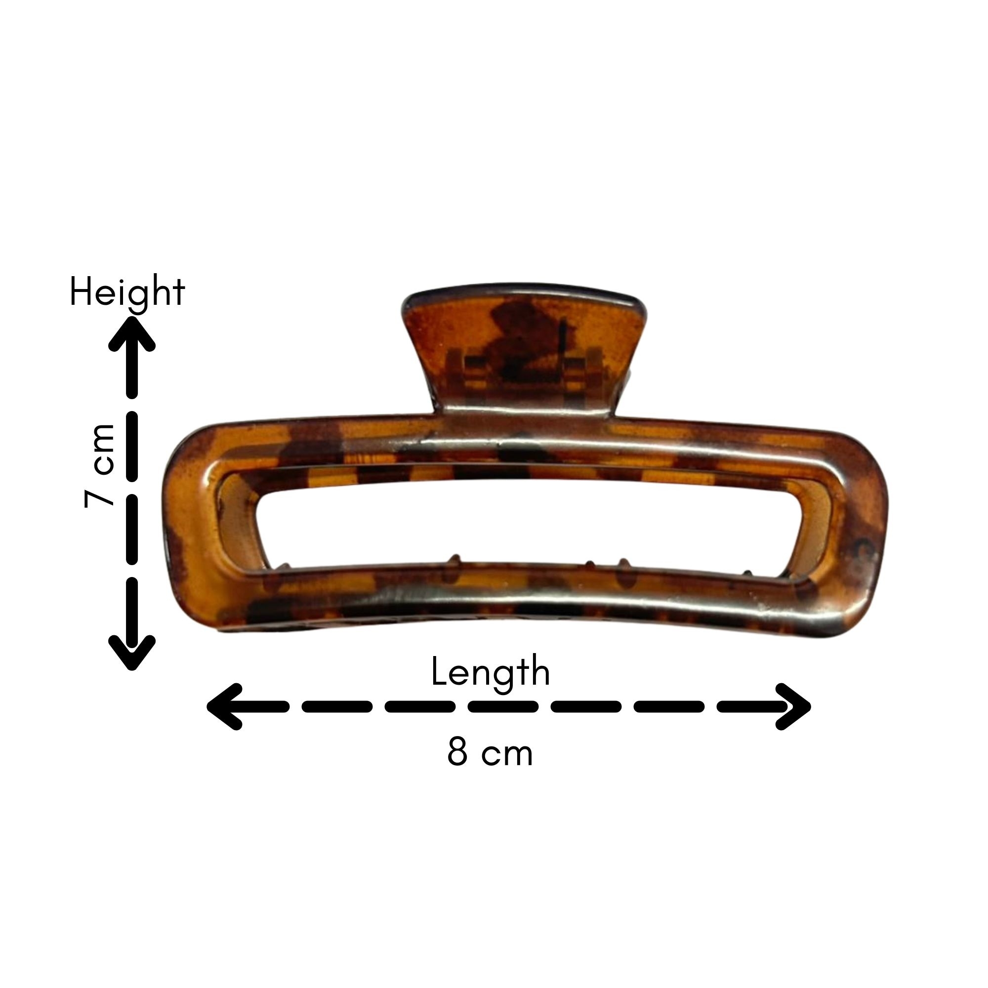 AJC-0404 TORTOISESHELL SQUARE SLIM 8.5CM