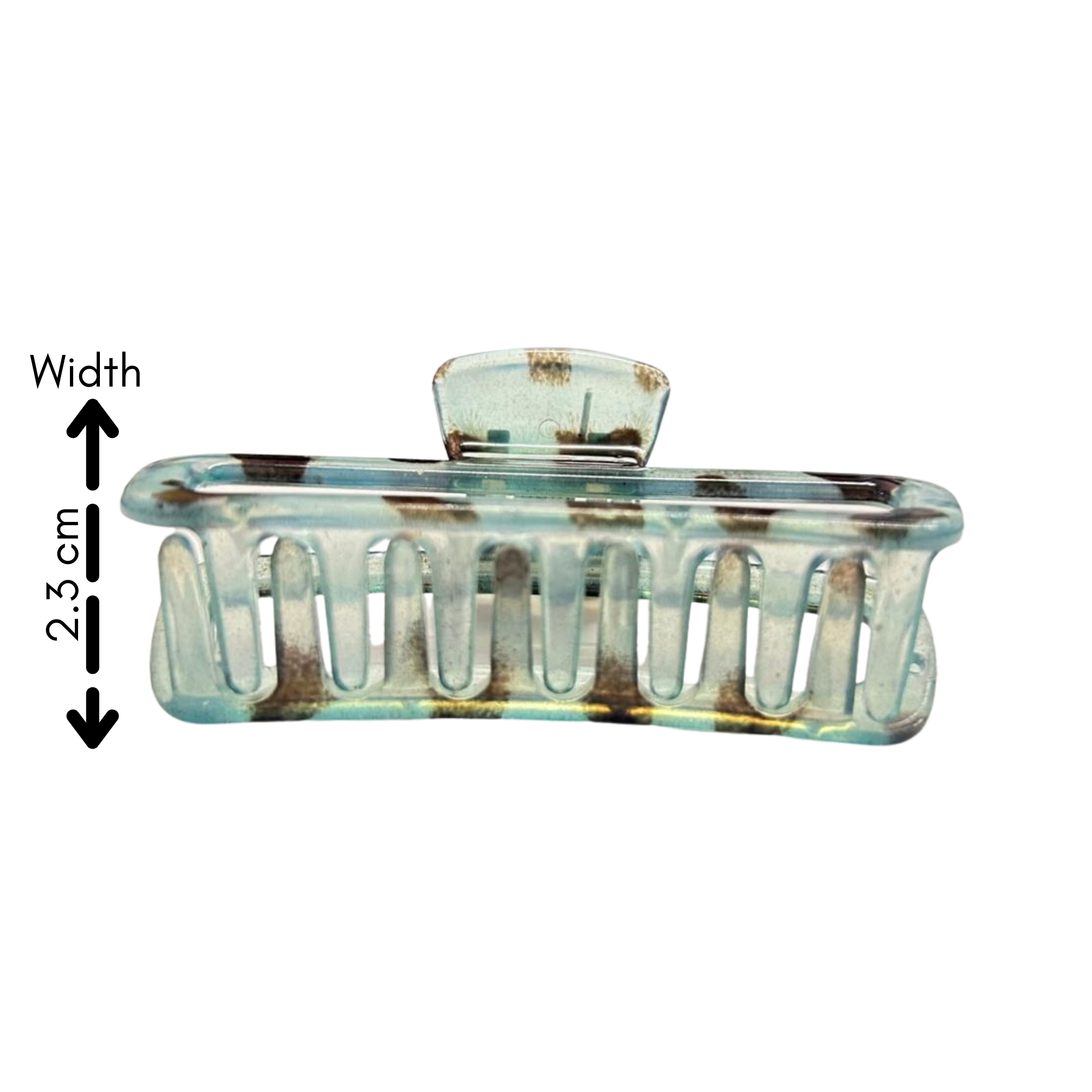 AJC-0404 TORTOISESHELL SQUARE SLIM 8.5CM