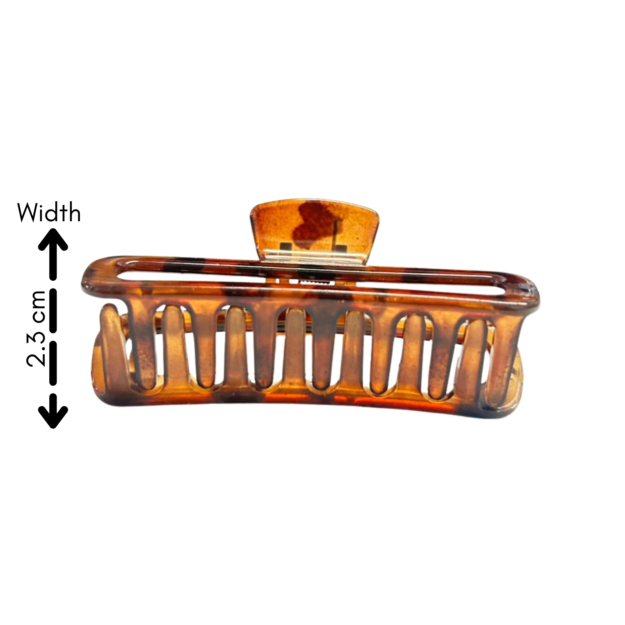 AJC-0404 TORTOISESHELL SQUARE SLIM 8.5CM