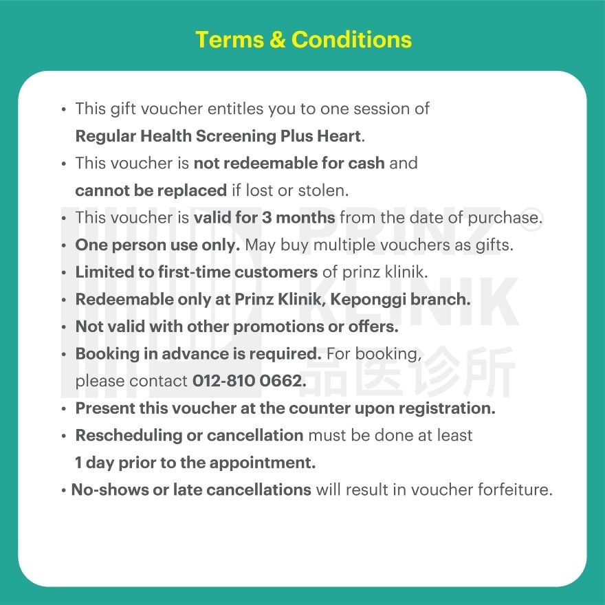 Regular Health Screening Voucher