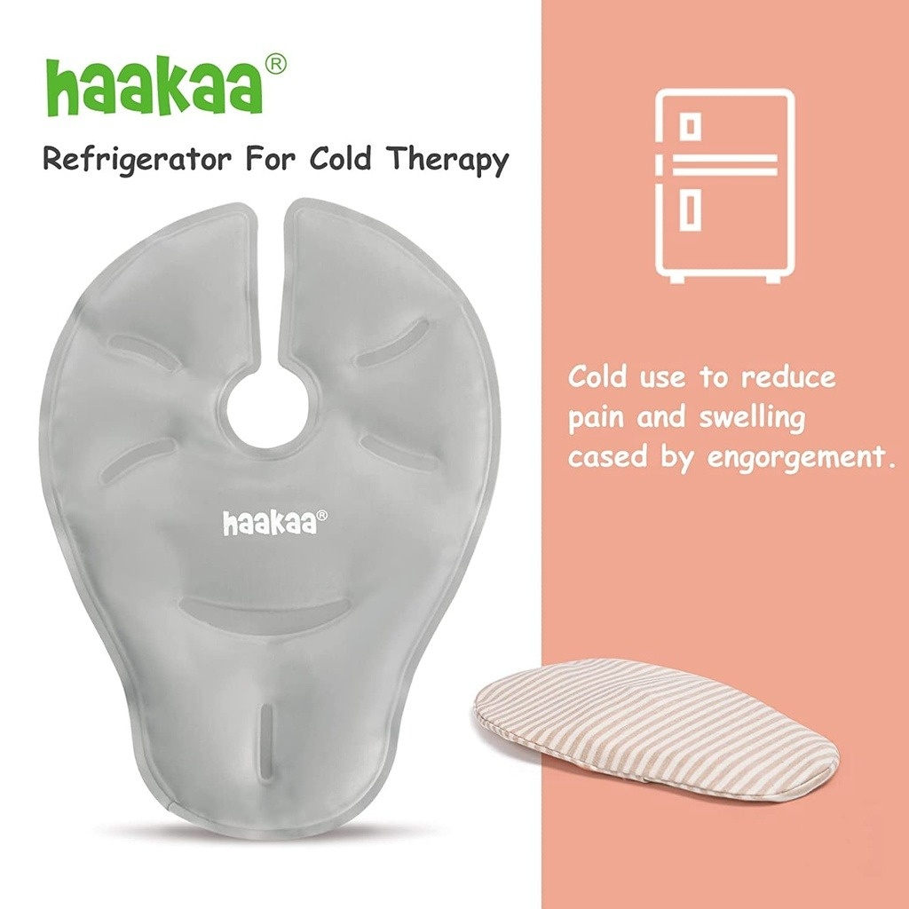 Haakaa Hot & Cold Reusable Breast Compression Pads - Suva Grey