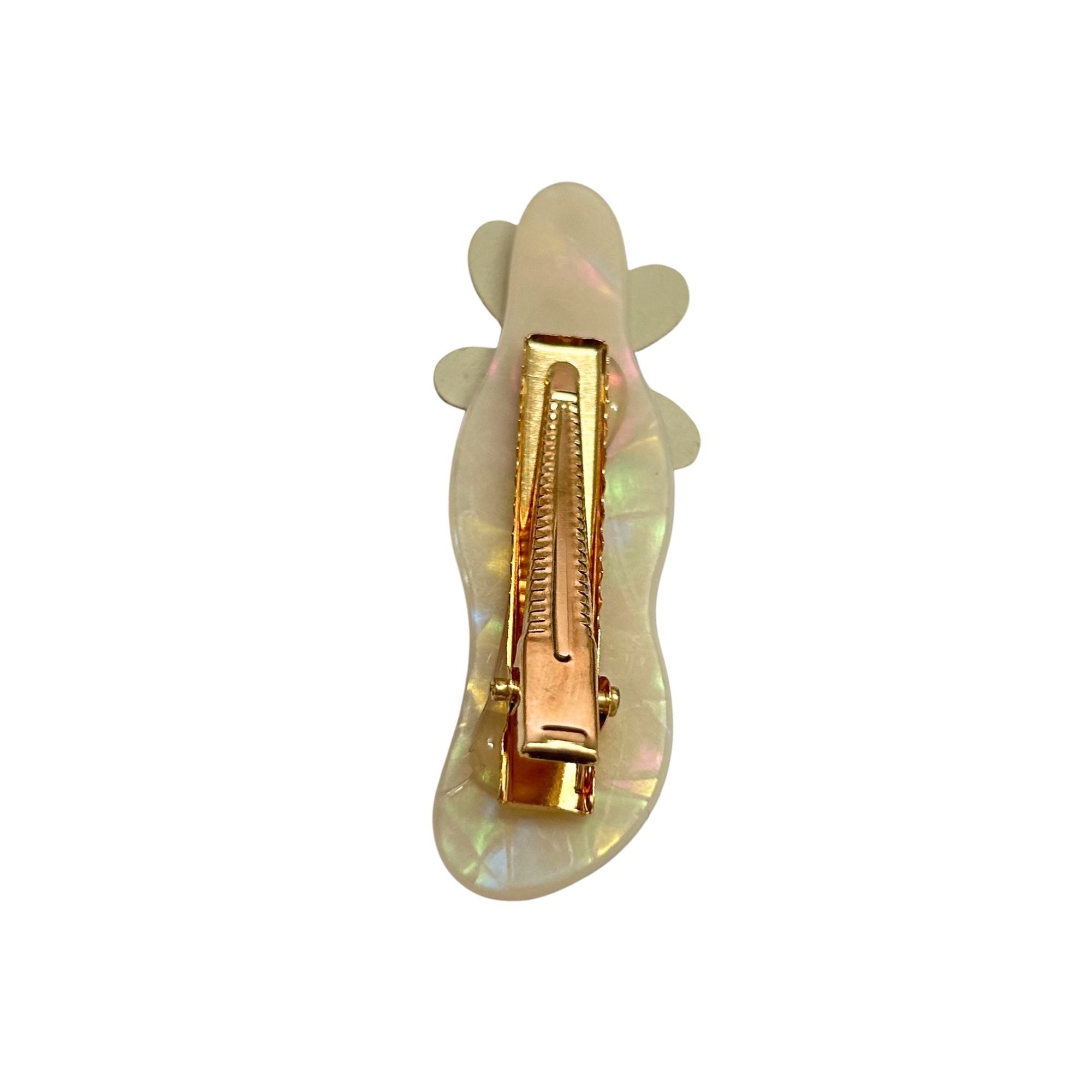 #0382 FLOWER CRYSTAL HAIR CLIP image