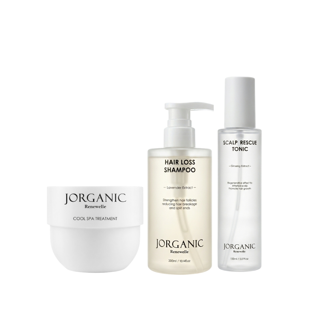 JORGANIC Renewelle Bundle Set (Shampoo + Treatment + Tonic)