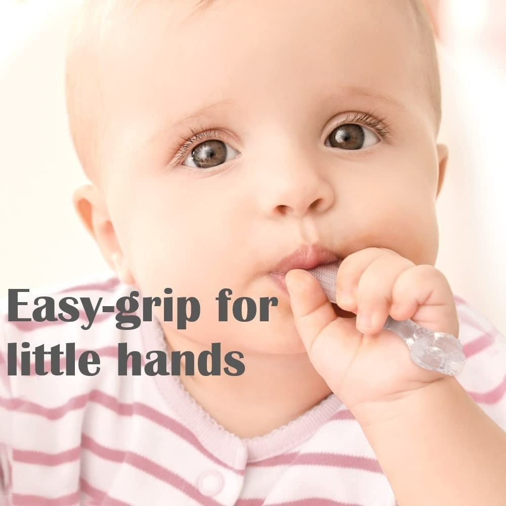 Haakaa Contoured Silicone Toothbrush (3M+)