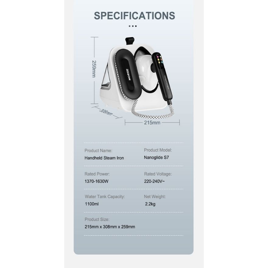 Morse Steam Iron Nanoglide S7