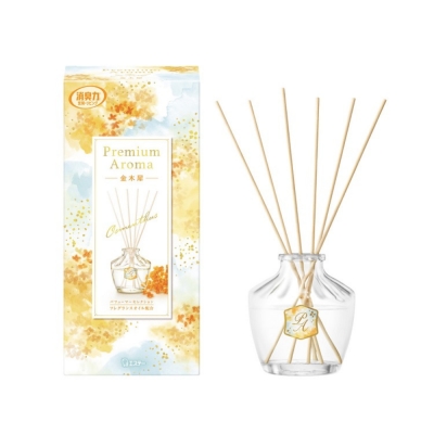 PREMIUM AROMA - Shoshuriki Premium Aroma Stick Reed Diffusers for Room/Toilet Osmanthus 65ml