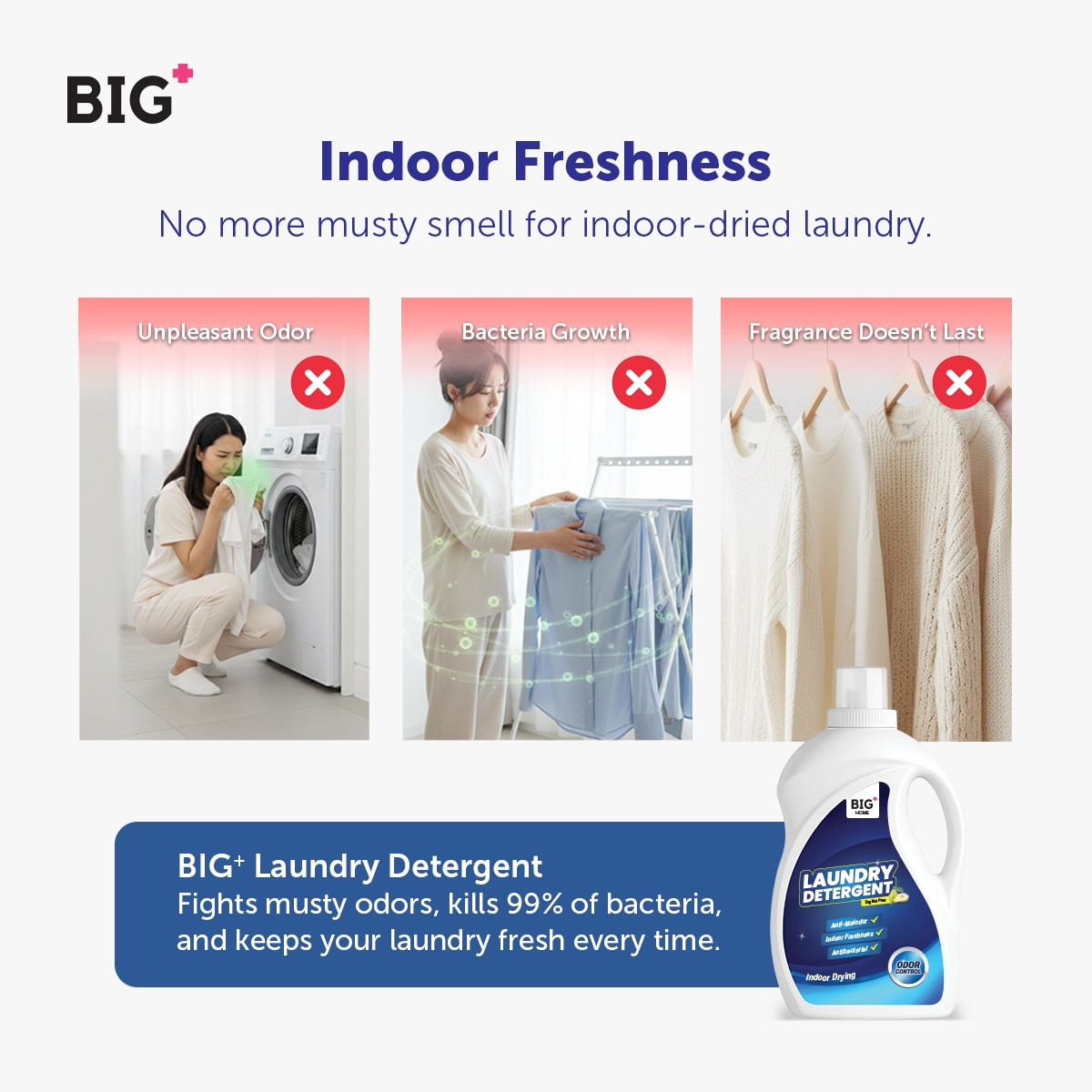 Indoor Drying Laundry Detergent Value Pack (6x2L) - English Pear image