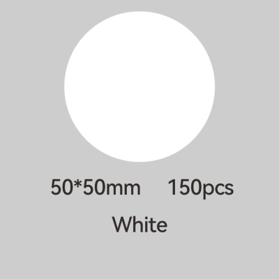 NIIMBOT NIIMBOT WHITE ROUND LABEL STICKER 50*50MM