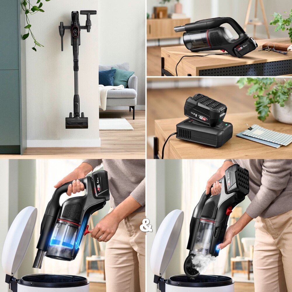 Bosch Unlimited 10 ProPower: Cordless Performance and Professional Cleaning in Black - BCS1051POW