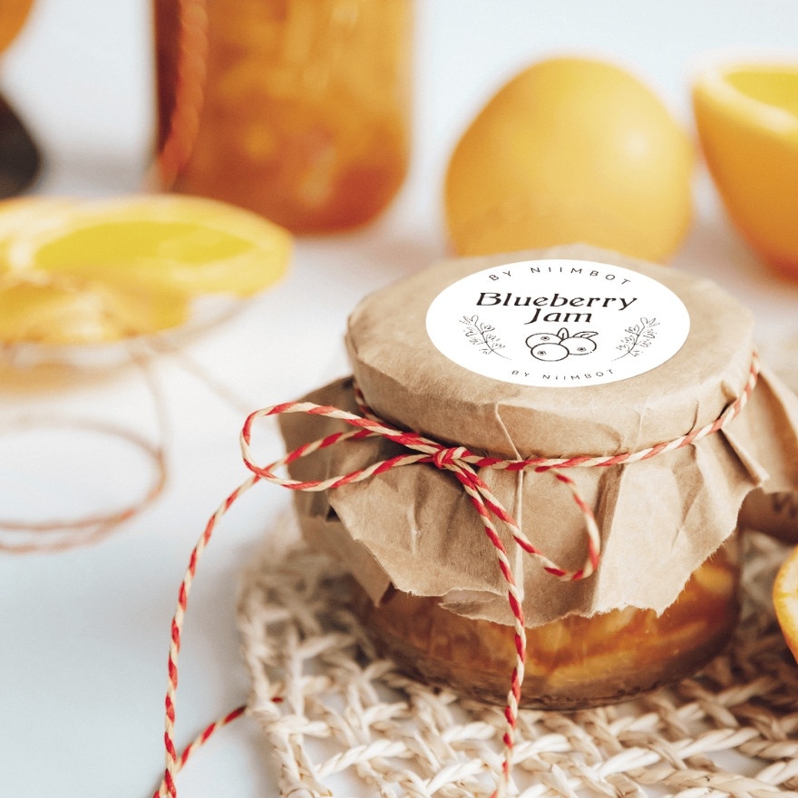 NIIMBOT WHITE ROUND LABEL STICKER 50*50MM