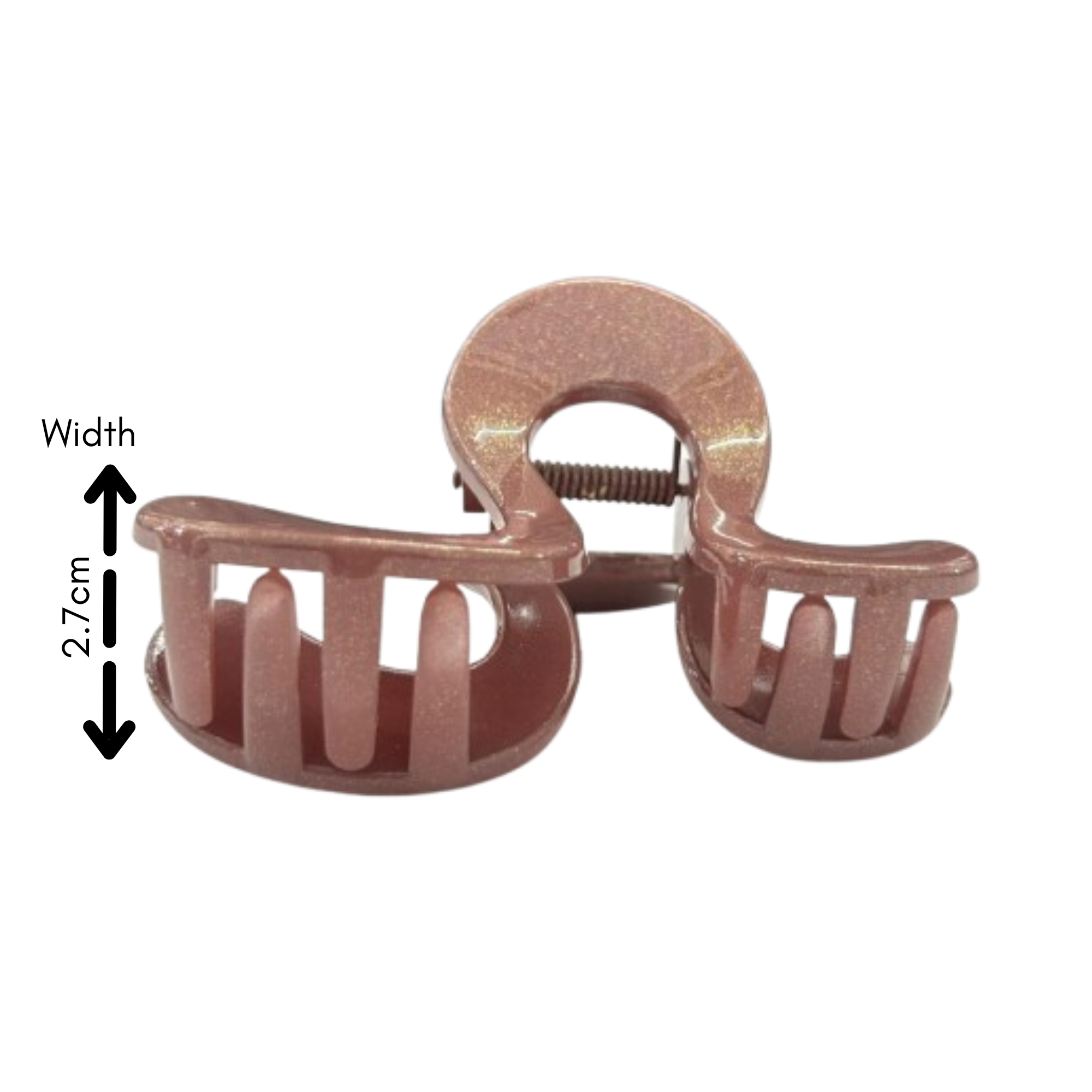 AJC-0396 HAIR CLAW DARK BLINK (n-SHAPE) 8CM