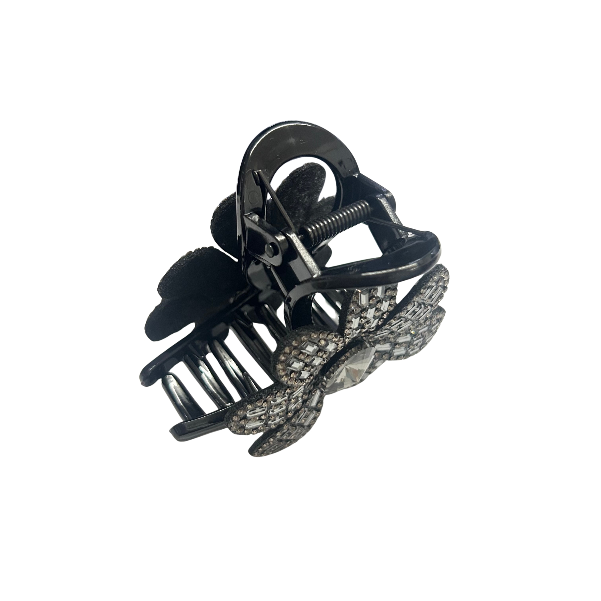 #0453 PREMIUM FLOWER RHINESTONE HAIR CLAW 8CM
