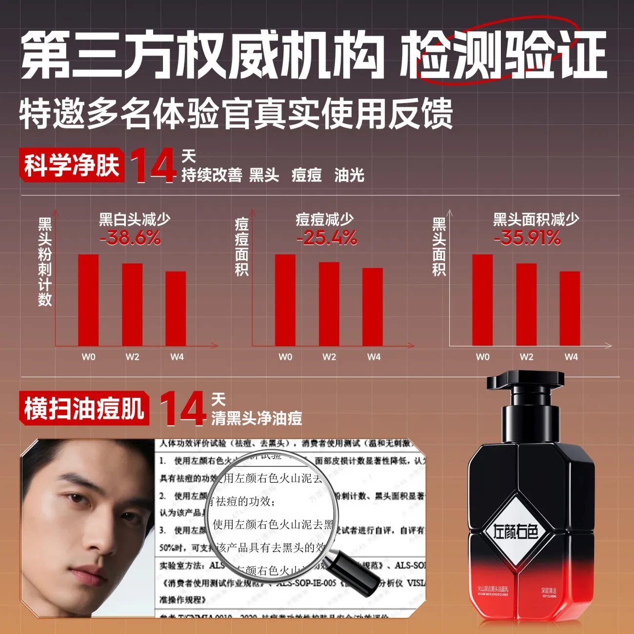 Volcanic Mud Blackhead Facial Cleanser 150g