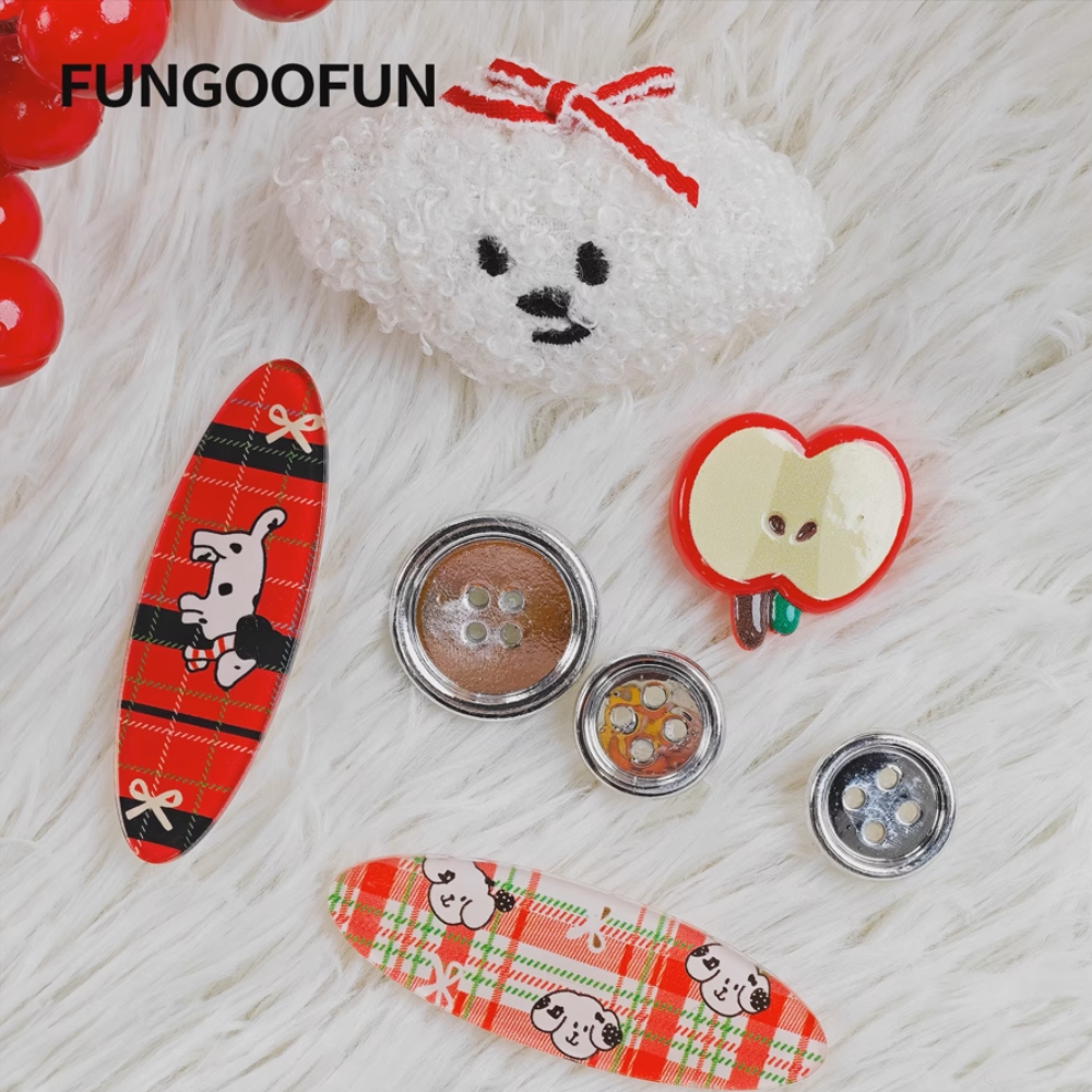 FUNGOOFUN Buttons Series - Apple Puppy