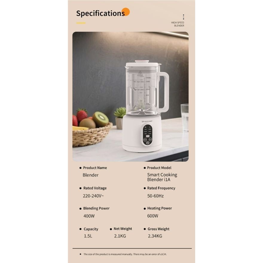 Morse Bravochef Smart Cooking Blender i1a