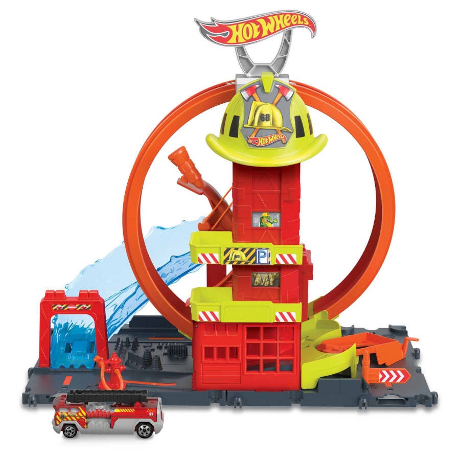HOT WHEELS CITY SUPER FIRE STATION (HKX41)