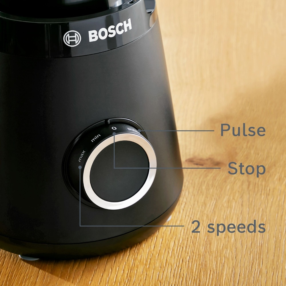 Bosch Series 4, VitaPower 1200W Blender, Black - MMB6176B