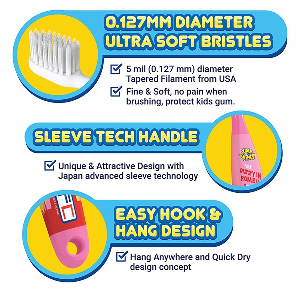 FAFC Superwings Buy 2 Get 1 For Mum Sleeve Toothbrush 3s (1 Pack) image