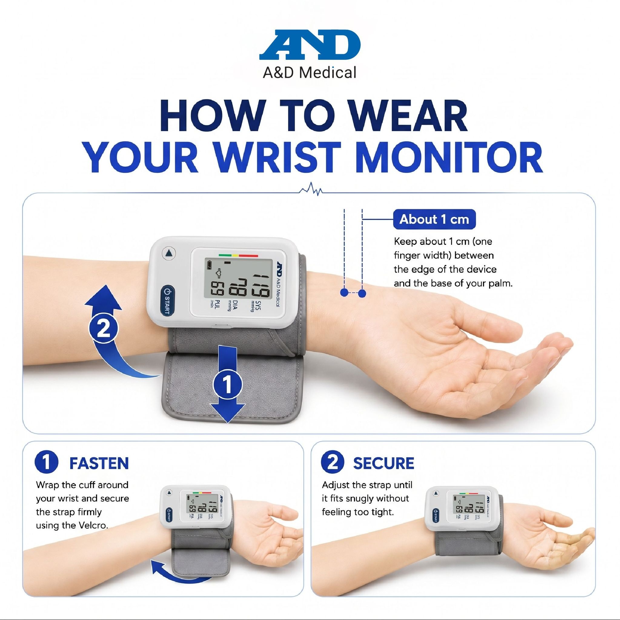 AND Medical UB 525 Wrist Blood Pressure Monitor image